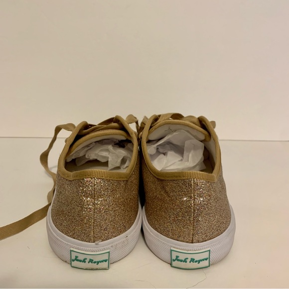 Jack Rogers Carter glitter gold/metallic sneaker size 7.5 - Picture 7 of 7